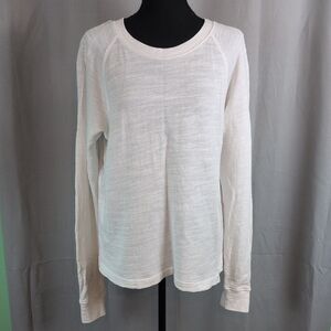J. Crew‎ White Long Sleeve Blouse